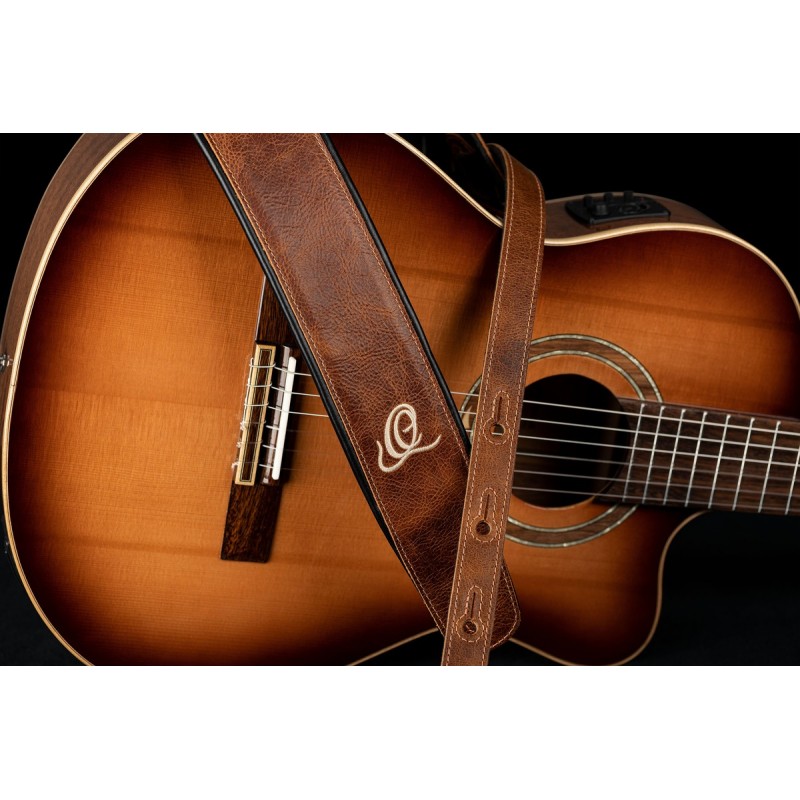 Ortega OSAR-6 - skórzany pasek do gitary - 4