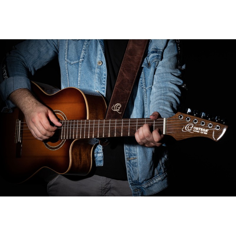 Ortega OSCL-4 - skórzany pasek do gitary - 5