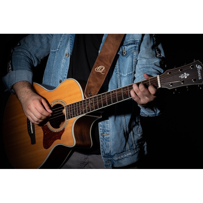 Ortega OSSU-40 - skórzany pasek do gitary - 4