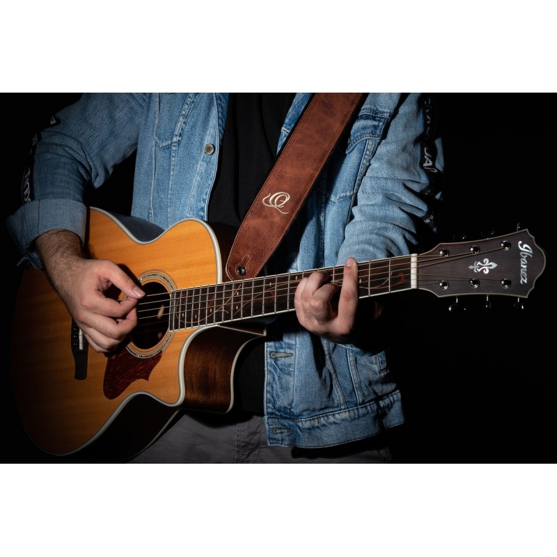 Ortega OSCL-5 - skórzany pasek do gitary - 5