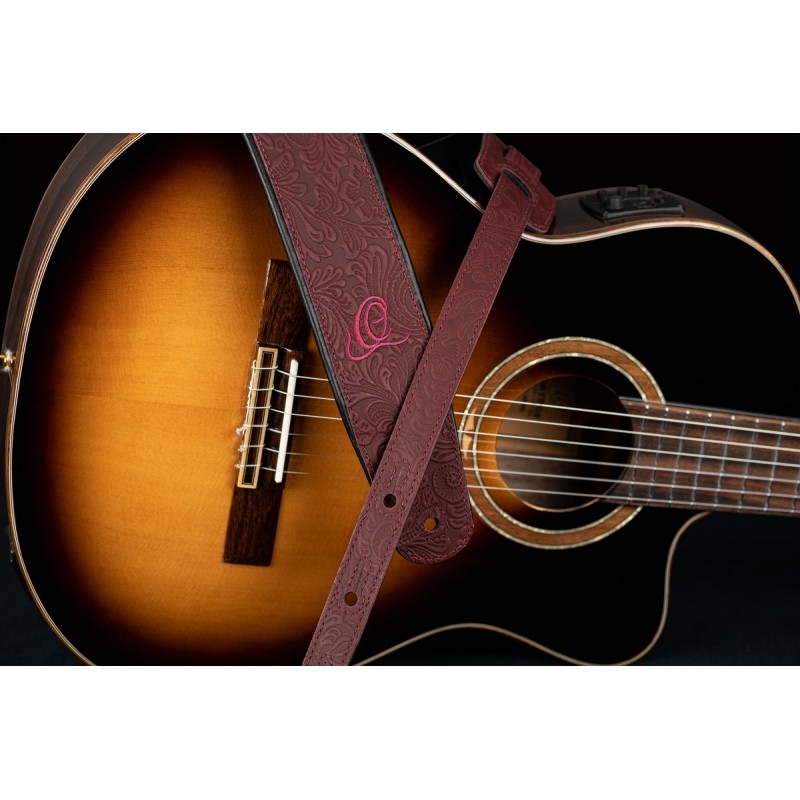 Ortega OSBY-5 - skórzany pasek do gitary - 4