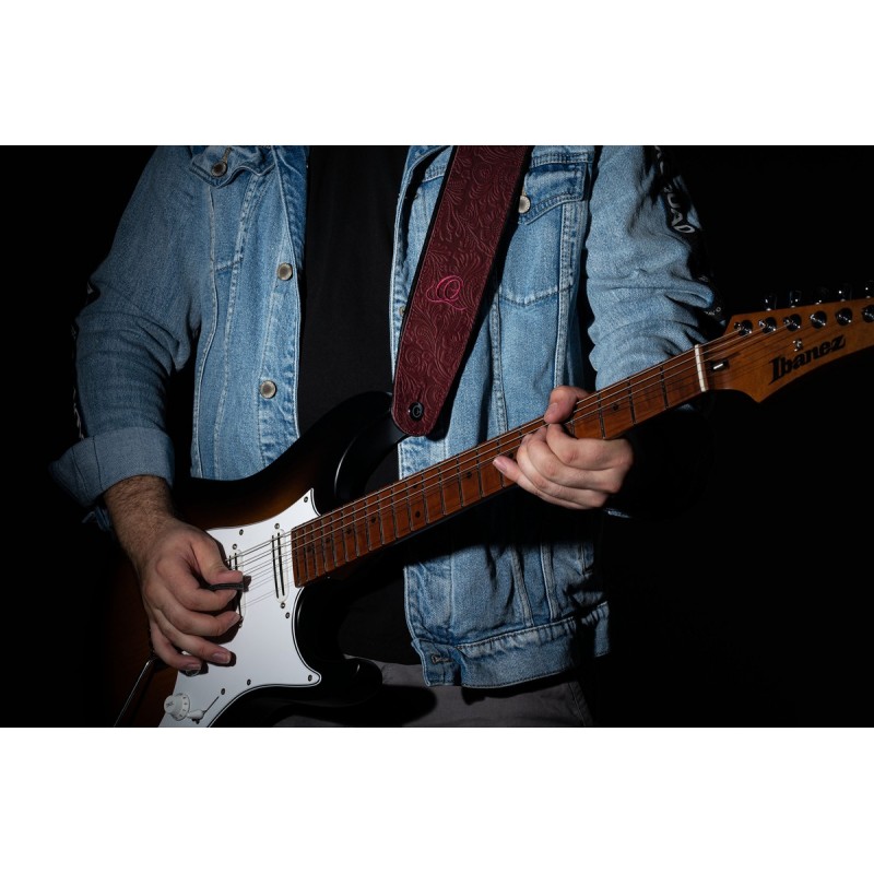 Ortega OSBY-5 - skórzany pasek do gitary - 5