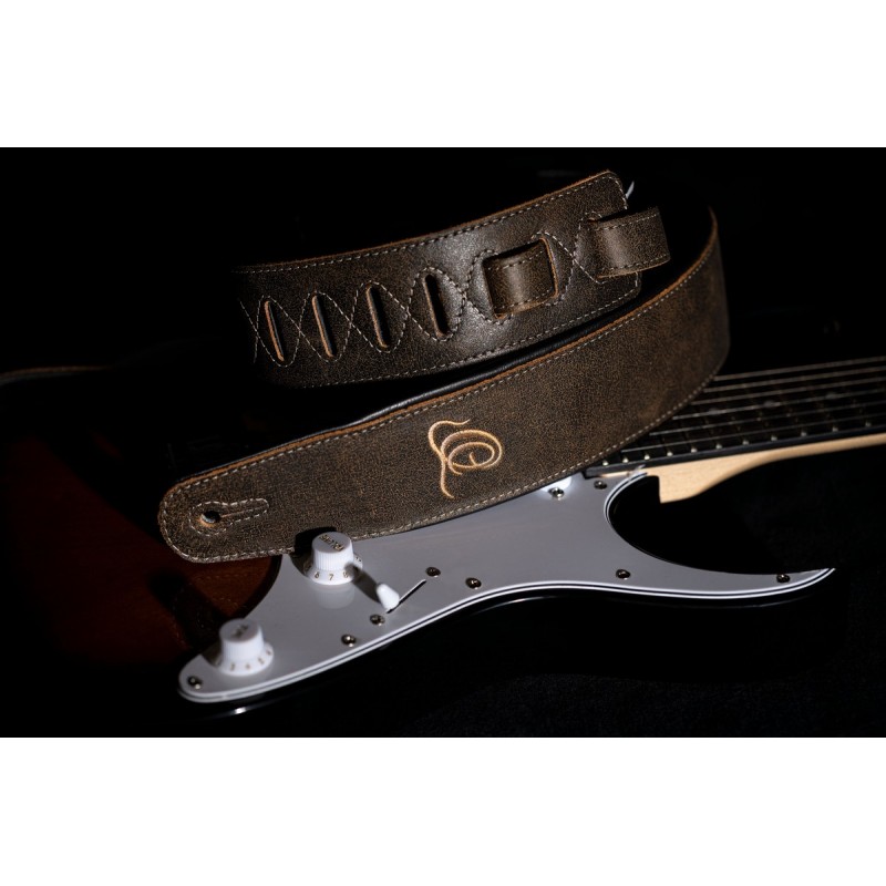 Ortega OSAR-3 - skórzany pasek do gitary - 7