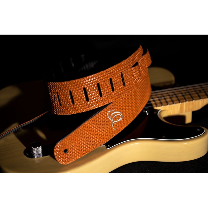 Ortega OSCU-6 - skórzany pasek do gitary - 6