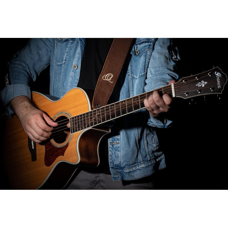 Ortega OSAR-5 - skórzany pasek do gitary - 4