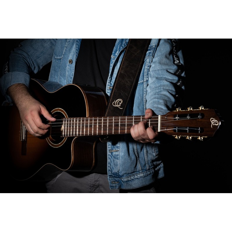 Ortega OSCL-6 - skórzany pasek do gitary - 5