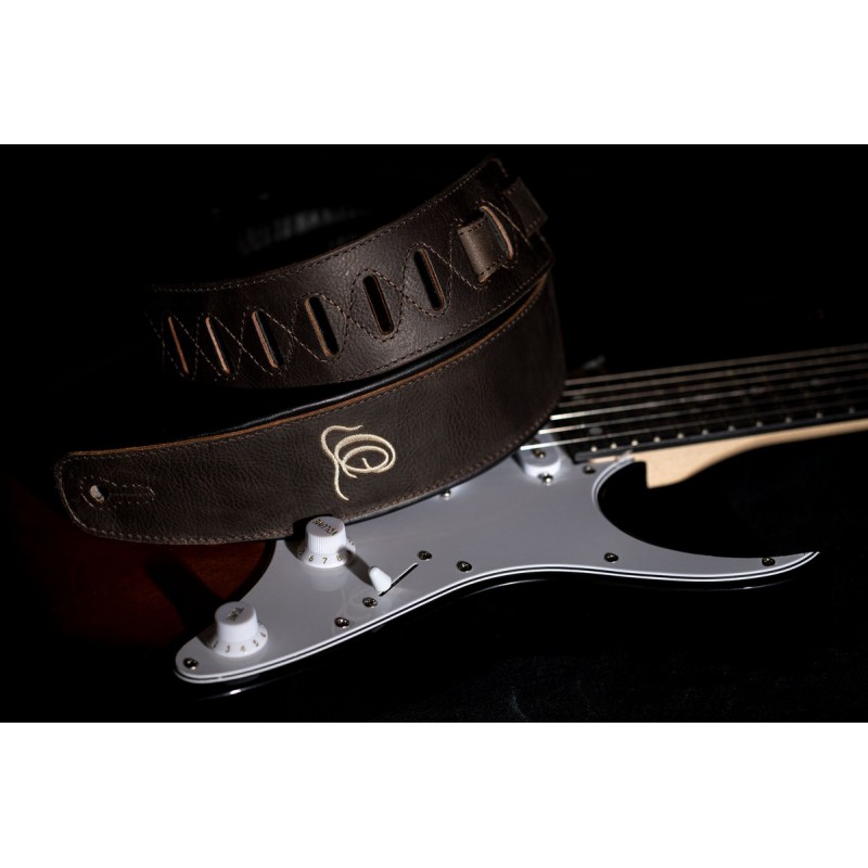 Ortega OSCL-6 - skórzany pasek do gitary - 7