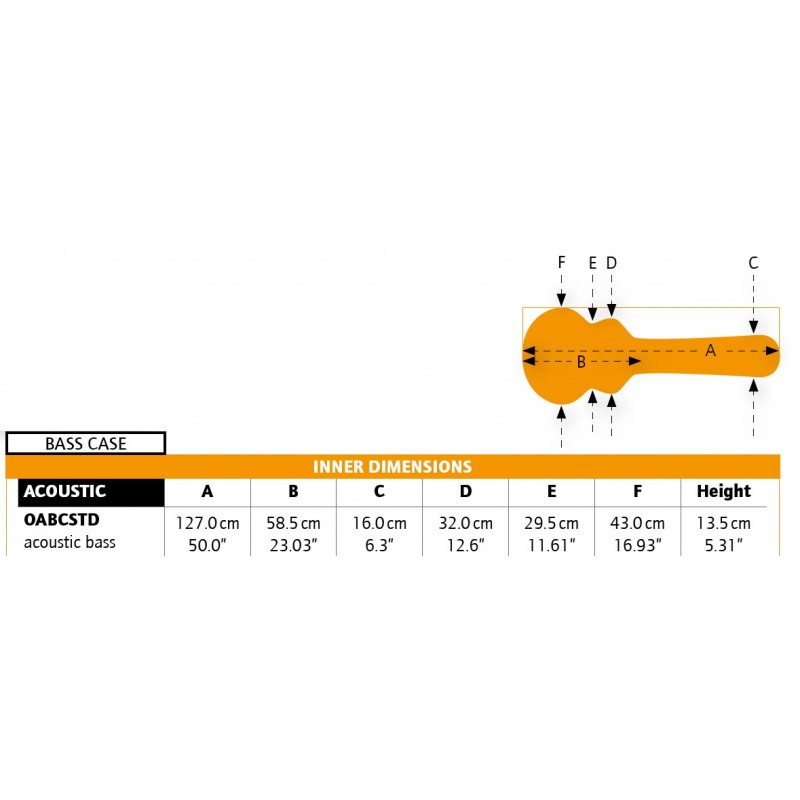 Ortega OABCSTD - futerał na bas akustyczny - 3