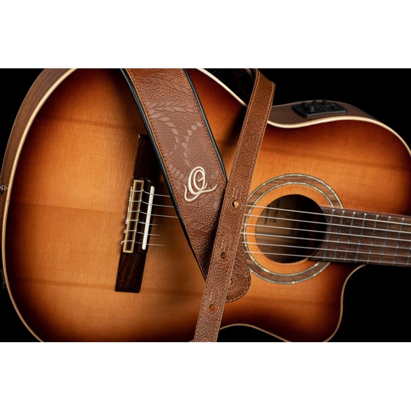 Ortega OSCU-2 - skórzany pasek do gitary - 4