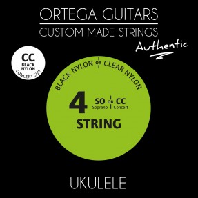 Ortega UKABK-CC - struny do ukulele koncertowego (.024/.026) - 1