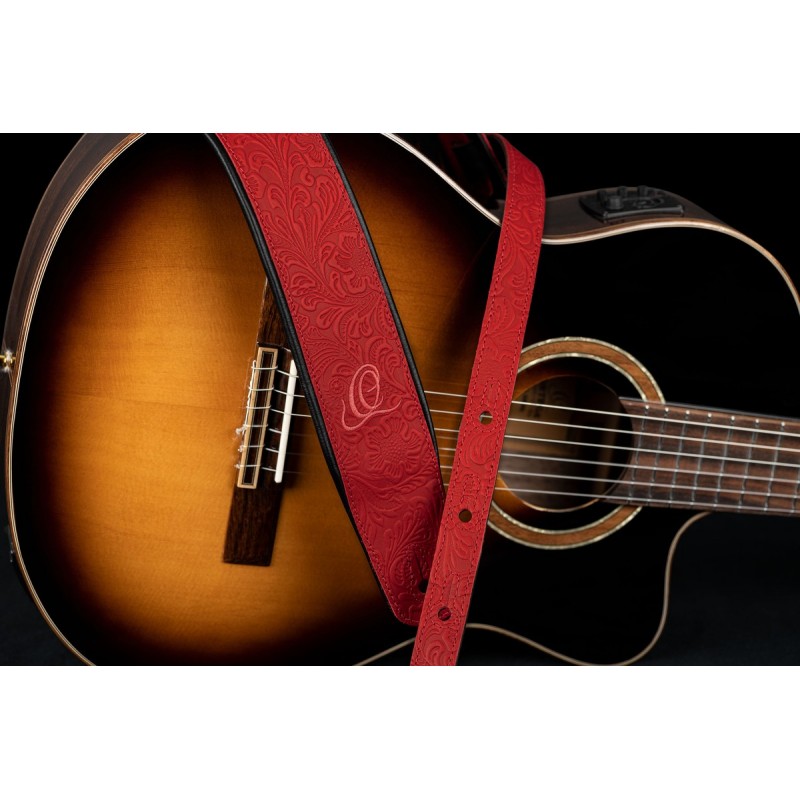 Ortega OSBY-3 - skórzany pasek do gitary - 4