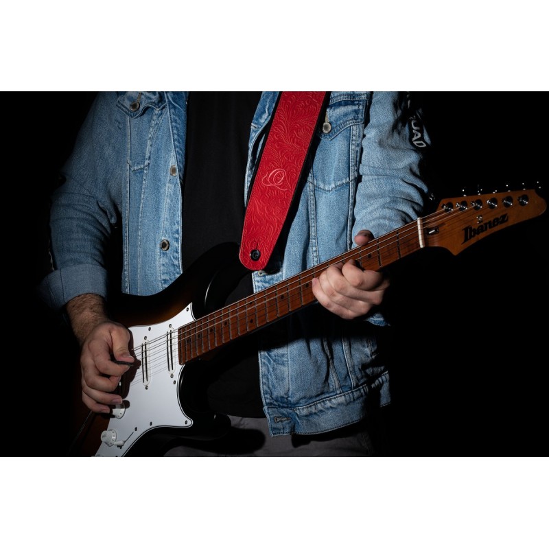 Ortega OSBY-3 - skórzany pasek do gitary - 5