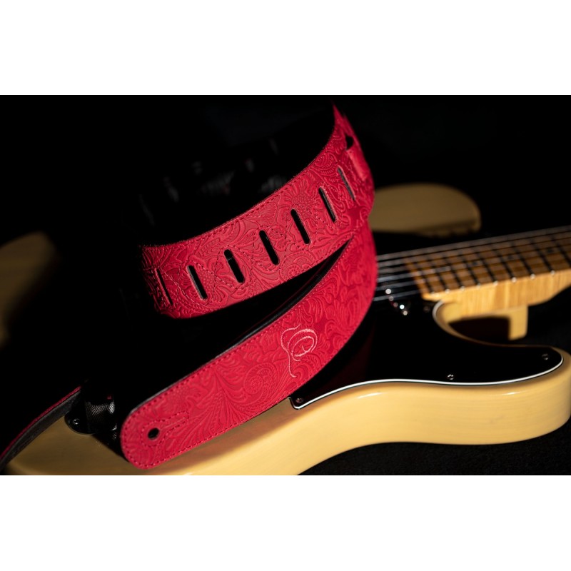 Ortega OSBY-3 - skórzany pasek do gitary - 6