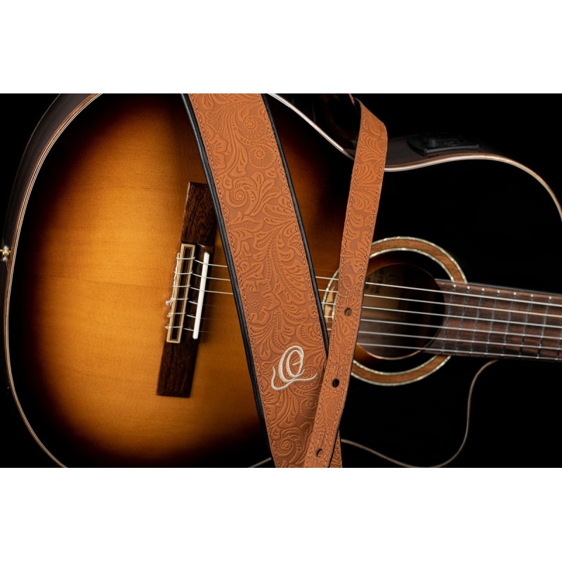 Ortega OSBY-4 - skórzany pasek do gitary - 4