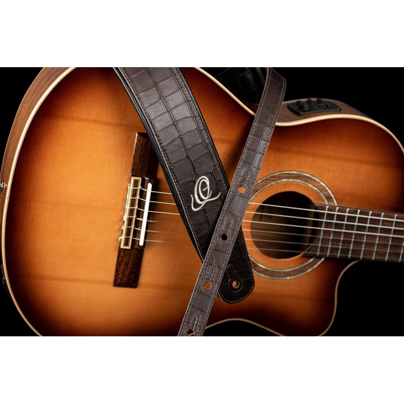 Ortega OSCU-1 - skórzany pasek do gitary - 4