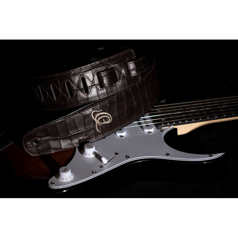 Ortega OSCU-1 - skórzany pasek do gitary - 7