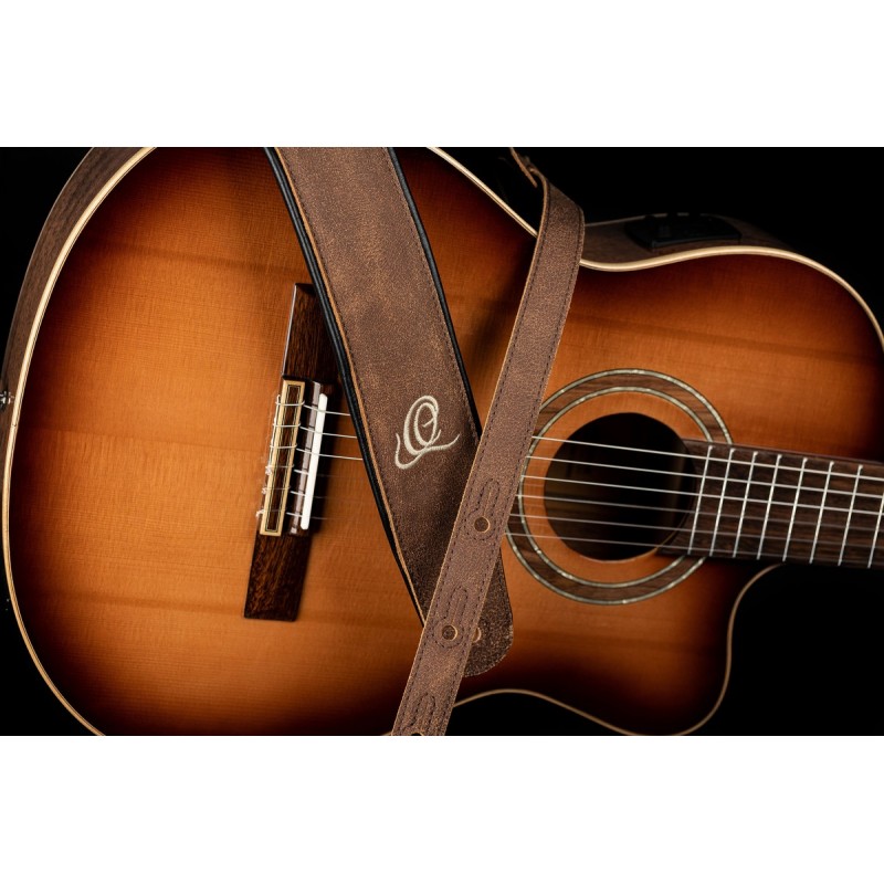 Ortega OSAR-7 - skórzany pasek do gitary - 2