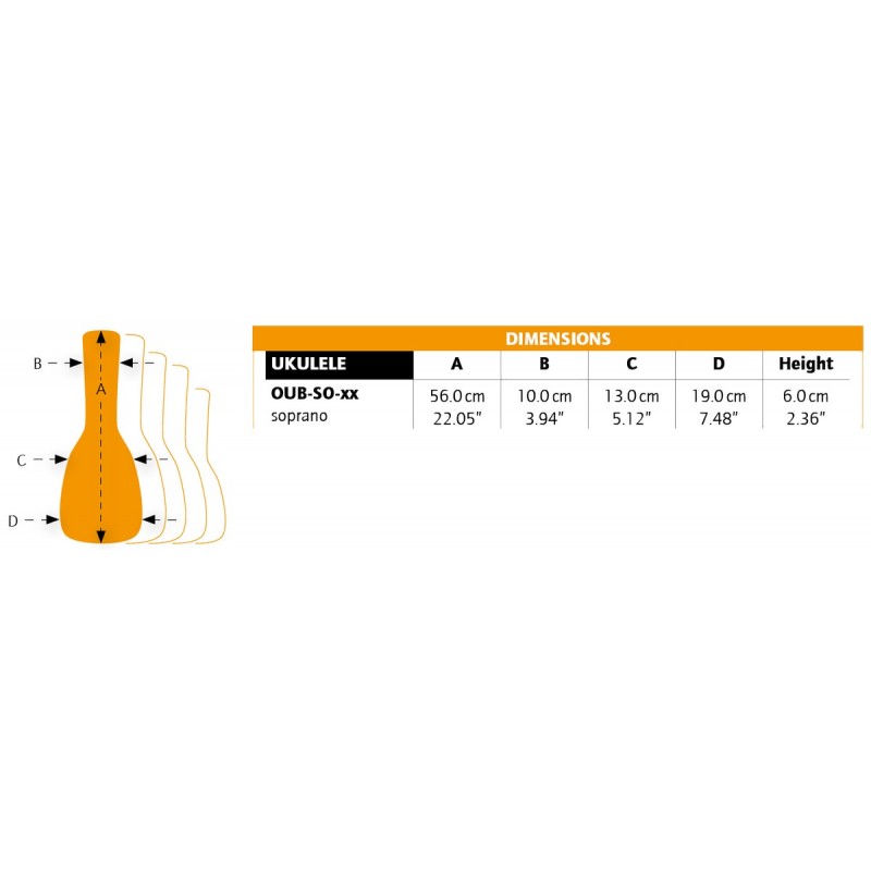 Ortega OUB-SO-PUJ - pokrowiec na ukulele sopranowe - 3