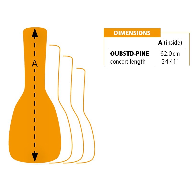 Ortega OUBSTD-PINE - pokrowiec na ukulele - 2