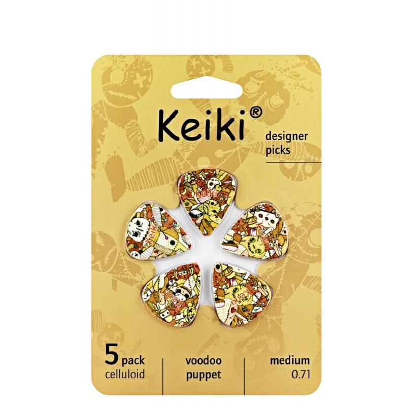 Ortega Keiki KPVP-5 - kostki gitarowe "Voodoo" (5 szt.) - 2