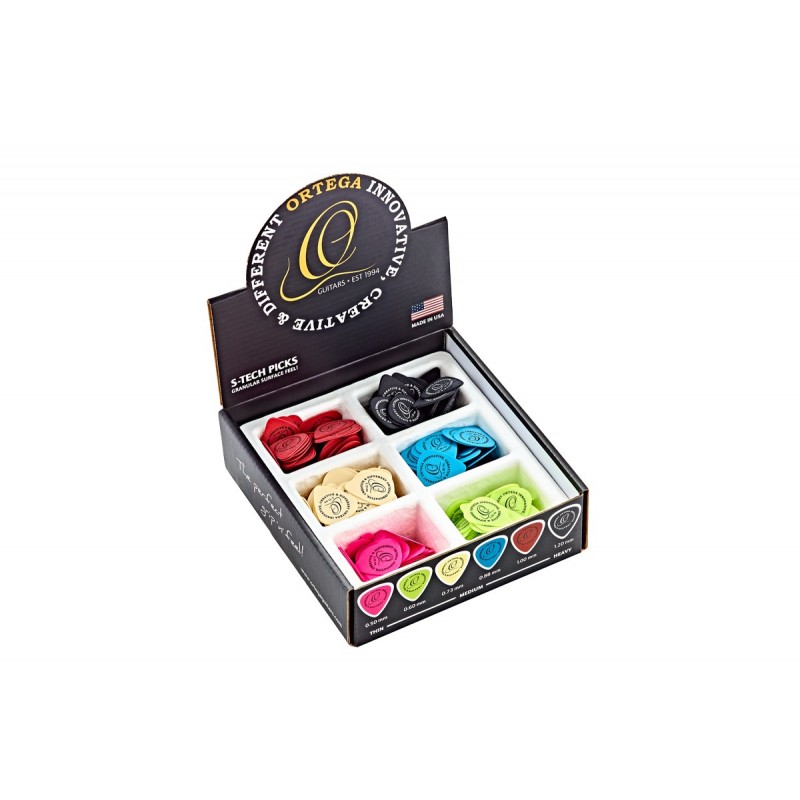 Ortega OGPSD-216 - zestaw kostek gitarowych (6x36 szt.) - 1