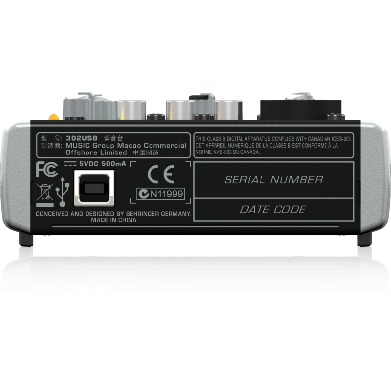 Behringer XENYX 302USB  - mikser audio z USB - 5