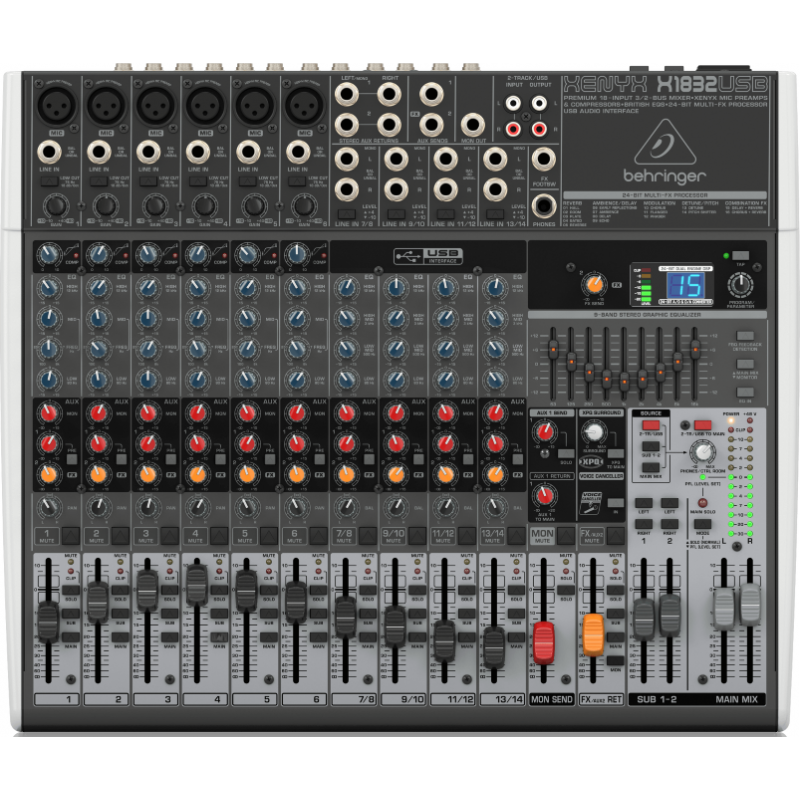 Behringer XENYX X1832 USB - mikser - 1