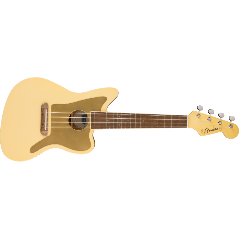 Fender FSR Fullerton Jazzmaster Uke, Vintage White - 1