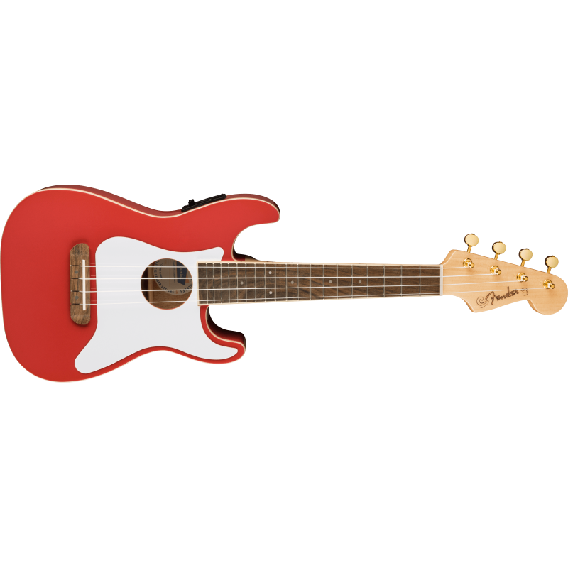 Fender FSR Fullerton Strat Uke, Fiesta Red - 3