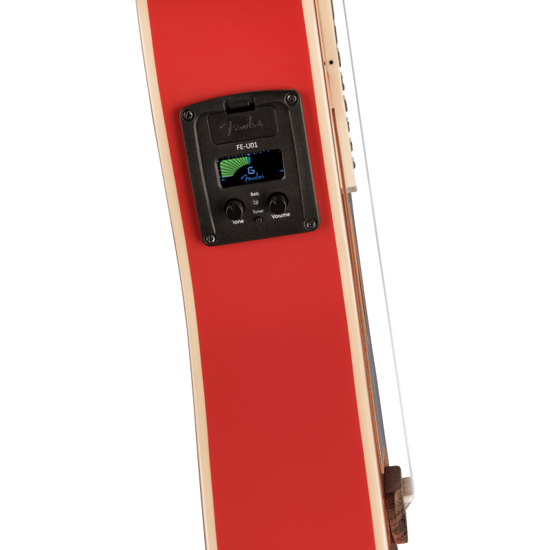 Fender FSR Fullerton Strat Uke, Fiesta Red - 7