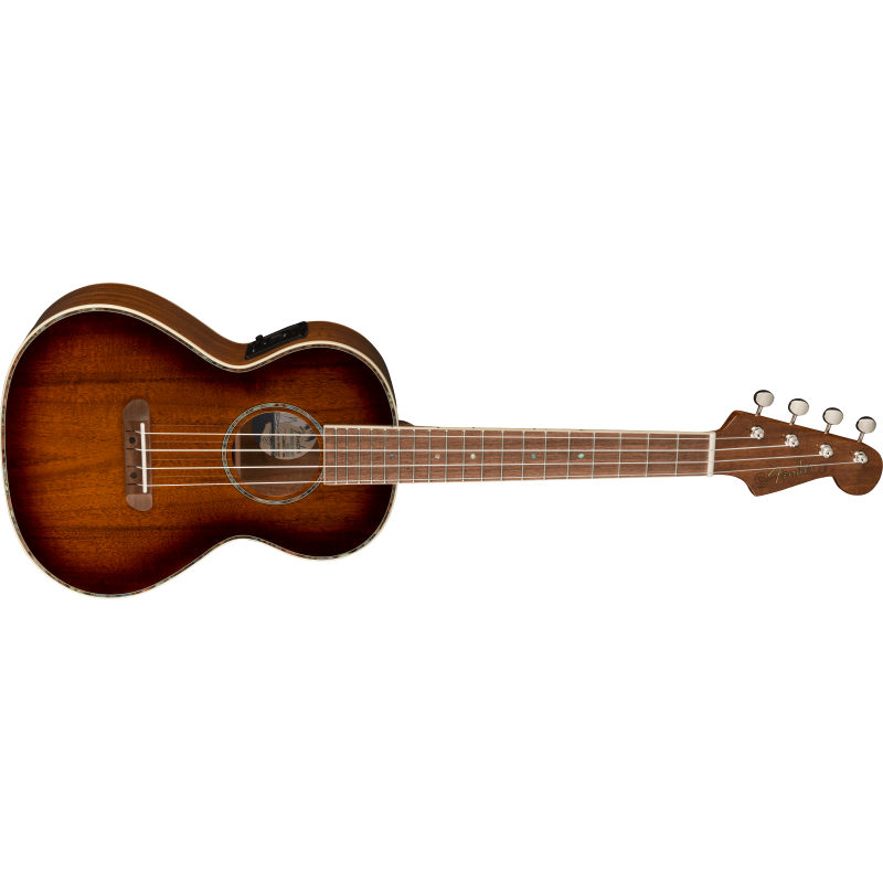 Fender Montecito Tenor Ukulele, Walnut Fingerboard, Shaded Edge Burst - 3