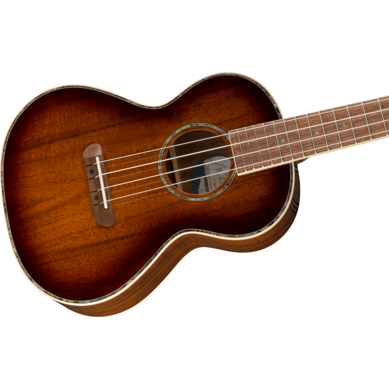 Fender Montecito Tenor Ukulele, Walnut Fingerboard, Shaded Edge Burst - 4