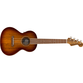 Fender Rincon Tenor Ukulele, Walnut Fingerboard, Aged Cognac Burst - 1