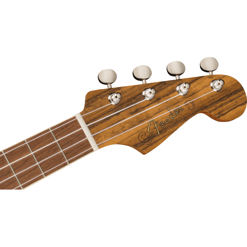 Fender Rincon Tenor Ukulele, Walnut Fingerboard, Aged Cognac Burst - 4