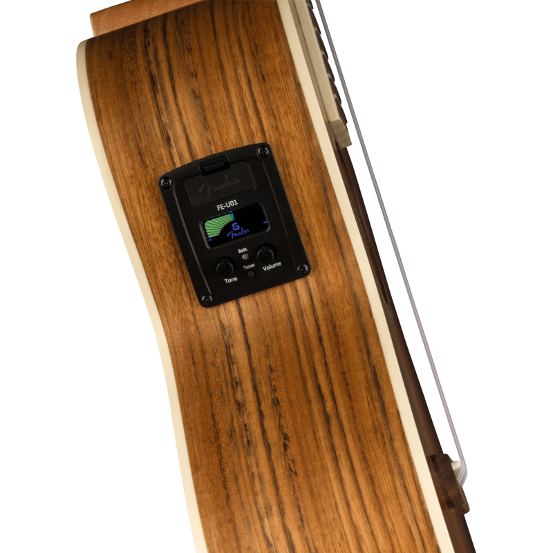 Fender Rincon Tenor Ukulele, Walnut Fingerboard, Aged Cognac Burst - 6