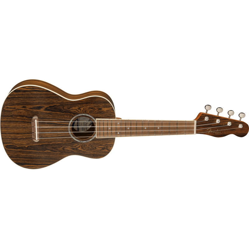 Fender Zuma Exotic Concert Ukulele, Walnut Fingerboard, Bocote - 4