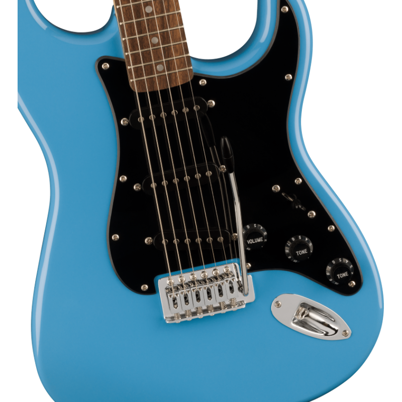 Squier Sonic Stratocaster  LF, Black Pickguard, California Blue - 3