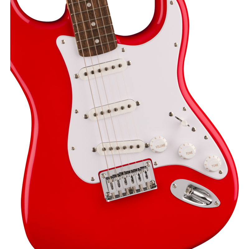 Squier Sonic Stratocaster HT, LF, White Pickguard, Torino Red - 3