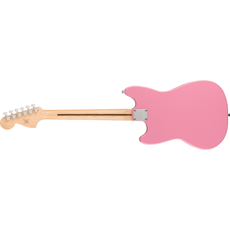 Squier Sonic Mustang HH, MF, White Pickguard, Flash Pink - 2