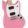 Squier Sonic Mustang HH, MF, White Pickguard, Flash Pink - 3
