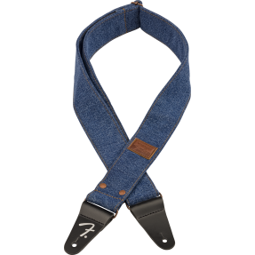 Fender  x Wrangler Riveted Denim Strap, Indigo - 1