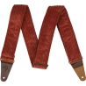 Fender Corduroy Strap, Antique Cherry, 2" - 1