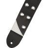 Jackson  Grommet Leather Strap, Black, 2.5" - 2