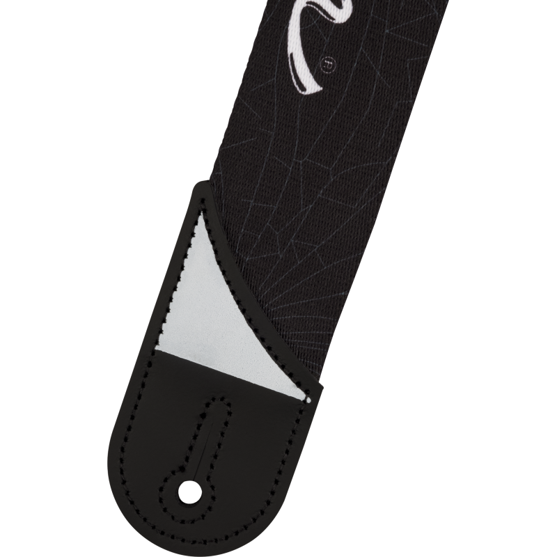 Jackson  White Logo Strap, Black, 2" - 2