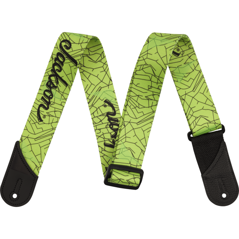 Jackson  Cracked Mirror Strap, Green, 2" - 1