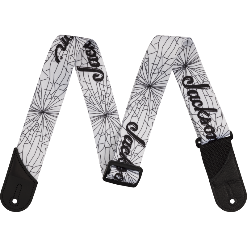Jackson  Cracked Mirror Strap, White, 2" - 1