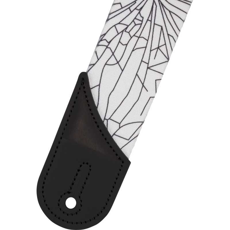 Jackson  Cracked Mirror Strap, White, 2" - 2