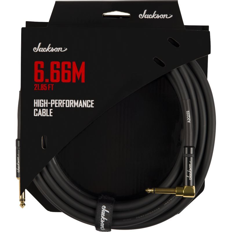 Jackson  High Performance Cable, Black, 21.85' - 1