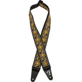 Fender Pasadena Woven Strap, Yellow Lotus, 2" - 1