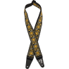 Fender Pasadena Woven Strap, Yellow Lotus, 2" - 1